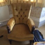 Victorian upholsterd easy chair