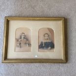 Two w/c portraits of ladies in one frame s. Reaves/Herve 145 Strand