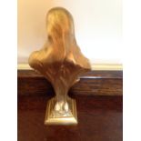 Gilt bronze female figure signed H Muller?