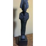 Bronze of Osiris king of the underworld Late period (restoration to left plume) 16 cms high