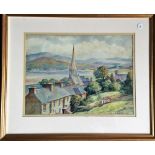 GORDAN R RADFORD b.1936 watercolour of Fort William s. lr 27 x 35 cms