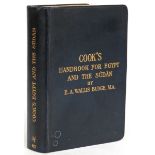 Voyage & Exploration - BUDGE, Ernest Alfred Thompson Wallis.- Cook's handbook for Egypt and the