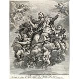 (École flamande) - VAN AUDENAERD, Robert (1663-1743).- L' Ascension de la Vierge [d'après Carolus