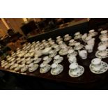 A Colclough china part tea and dinner service, including teapot, large quantity of cups and saucers,