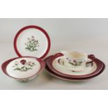 A Wedgwood Mayfield pattern part dinner service, to include two vegetable dishes, two oval platters,