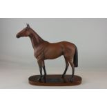 Beswick, a Connoisseur model, Red Rum, standing on wooden base, 32cm high