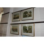 Four coloured lithographs 'Views of Victoria Falls' featuring The Falls from Western End of Chasm;