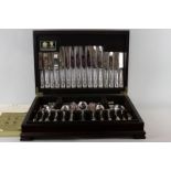 An Arthur Price Kings pattern plated canteen of flatware for eight settings, to include table forks,