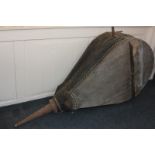 A pair of large wooden bellows, 170cm, (NC)