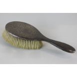 A George V silver backed dressing table brush, Synyer and Beddoes, Birmingham 1912