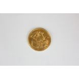 A George V gold Sovereign dated 1905