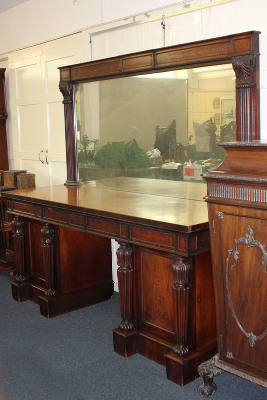 A good Victorian mahogany sideboard by T Willson, 8 Great Queen Street, London, with rectangular