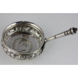 Battle of Waterloo, an early 19th century punch ladle bowl decorated with a finely chased band of