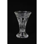 A Waterford crystal Millennium Collection 'A toast to the year 2000' vase, in original box, 20.5cm