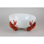 A Carltonware dish with three moulded lobster legs (cancelled printed over Carltonware mark), 21cm