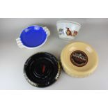 Three Guinness pub ashtrays stamped Carlton ware, Staffordshire and Castle Ceramics to base,