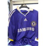 Football: Joe Cole short sleeved signed Chelsea home shirt.