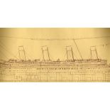 R.M.S. TITANIC: Large copy plans of the Titanic. These plans were the property of George Tulloch and