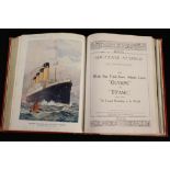 R.M.S. TITANIC: Rare red bound almanac for 1911 of "The Shipbuilder" including volume 6 1911 - 12