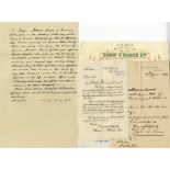 R.M.S. TITANIC: Rare archive of letters relating to Mr Herman and his wife Jane, a Titanic survivor.