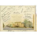 20TH CENT. EPHEMERA - TITANIC, PIRRIE CARLISLE ARCHIVE:Watercolour of Downshire House, 24 Belgrave