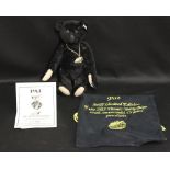 R.M.S. TITANIC: A Steiff mohair limited edition recreation of the 1912 black "Titanic" Bear