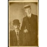 R.M.S. TITANIC: Third Class passenger Bertram Dean photo postcard showing Mr Dean, with