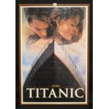 R.M.S TITANIC: Large collection of framed & complete jigsaw puzzles depicting the great liner