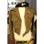 Military interest: Post W.W.II battle dress blouse 1949 pattern, size 7. L/Sgt. Lofthouse