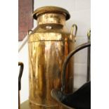 Coppered Ware: Plymouth Dairies Ltd 10 gallon milk churn.