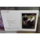 Royal ephemera: Charles and Diana signed christmas card.