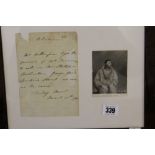 Political ephemera/slavery: William Wilberforce signed letter, dated March 30th 1792.