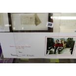 Royal memorabilia: Christmas card signed "From Charles and Diana".
