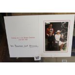 Royal ephemera: Signed Christmas card from Prince Charles and Diana.