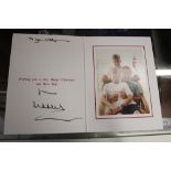 Royal ephemera: Signed Christmas card from Prince Charles.