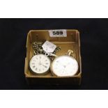 Watches: 800 Standard silver cased watch, white face dial, black hands & Roman numerals, blue and