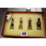 Toys: Hollowcast W.W.I & W.W.II soldiers, 19th cent. soldiers, civilians etc.