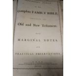 Books: Pennington's complete family bible, printed York 1799, rebound.