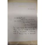 Theatrical: Two albums of signed letters and photos including Antoney Quale, Laurence Olivier,