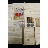 Military medals: Q.S.A with clasps, Cape Colony, Relief of Ladysmith, Transvaal, South Africa