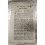 Newspapers: "The Edinburgh Evening Courant" for 1767, 83, 89, "The Courier" 1814, "The London