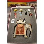 Toys: Hollowcast Britains, The Delhi Durban Range 8845 Lord Curzon state elephant in a near mint