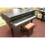Musical Instruments: Spencer of London Baby Grand piano No. 86052 circa 1928. Rosewood veneer,