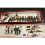 Toys: Diecast Britains Royal Marines Colour Party, Dorset Soldiers, 5th Royal Inniskilling