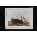 OCEAN LINER PRINTS: Stuart Williamson "Titanic Wreck Model", "Titanic", "Titanic" 322/500,  "The