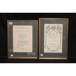 OCEAN LINER: Agent's authority certificates for Red Star Line 1920 and Royal Mail Lines 1932. Framed