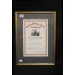 OCEAN LINER: Agent's authority certificates for Scottish Passenger Agents Association, circa