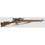 A sniper rifle Enfield No. 4 Mk 1 (T) with scope no. 32 Mk 2   Cal. .303 Brit., no. X31580. Matching