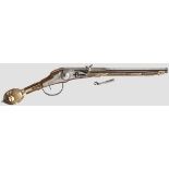 A wheellock puffer, collector's reproduction in the style of the 17th century   Two-stage barrel,
