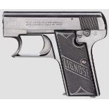 Lignose Einhand-Pistole Mod. 3 A, mit Tasche   Kal. 6,35 mm, Nr. 39578. Nummerngleich. Blanker Lauf.